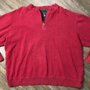 Orvis Pullover Sweater - Men's SizeXXL - 1/4 Zip - 100% Cotton